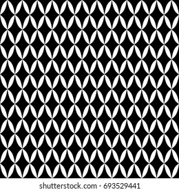 Seamless background for your designs. Modern vector black and white ornament. Geometric abstract pattern
