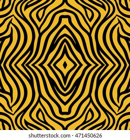 Seamless background of zebra pattern. Coloring Zebra vector.