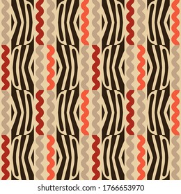 Seamless background with Zebra stripes. African animals. Vector illustration for web design or print.