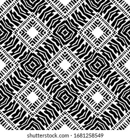 Fondo sin inconvenientes con rayas de cebra.Diseño en blanco y negro. Animales africanos. Ilustración vectorial para diseño web o impresión.