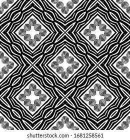 Seamless background with Zebra stripes. Black and white design. African animals. Vector illustration for web design or print.