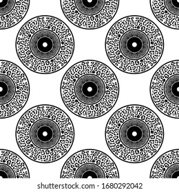 Fondo sin inconvenientes con rayas de cebra y puntos de leopardo. Animales africanos. Ilustración vectorial para diseño web o impresión.