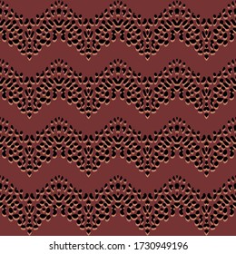 Seamless background with a zigzag pattern of leopard spots. Glitches. African animals. Vector illustration for web design or print.