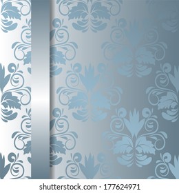 seamless background.damask pattern.invitation card