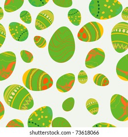 Seamless background.Easter eggs. Vector Illustration.