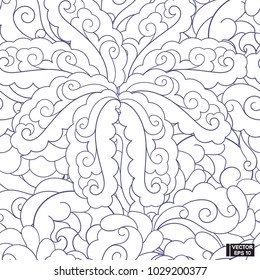 Seamless backgrounds from abstract curls