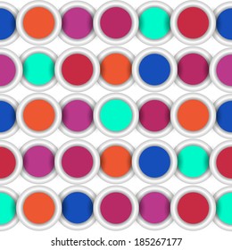 Seamless backgrounds with colored circles