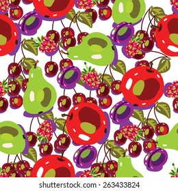 seamless backgrounds with fruits