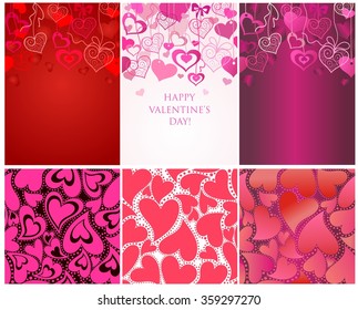 Nahtlose Hintergründe für den Valentinstag