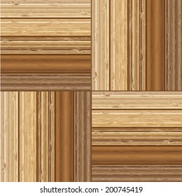 Seamless backgrounds of wooden parquet floor,Vector Illustration.