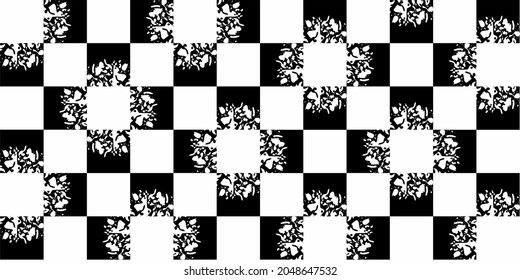 seamless background,vector chessboard with white stains 