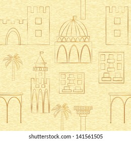 seamless backgroung with buildings