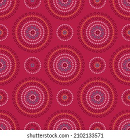 seamless badhani pattern on pink background