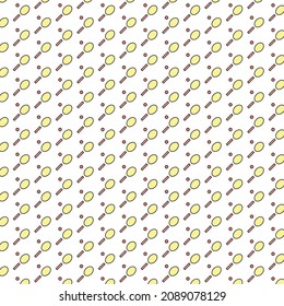 Seamless badminton pattern design and background art