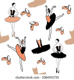 seamless ballet pattern