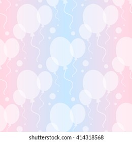 Seamless Balloon Background And Pattern Vector Illustration