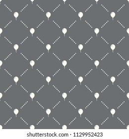 seamless Balloon pattern on a dark background. Balloon icon creative design. Can be used for wallpaper, web page background, textile, print UI/UX