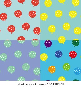 The seamless with balloons