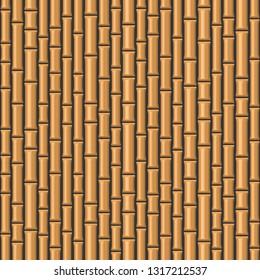 Seamless Bamboo Background Pattern on Dark Back. Vector