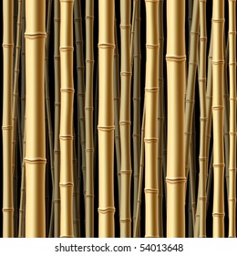 Seamless bamboo forest. Vector.