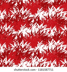 Seamless bamboo leaves pattern background tile