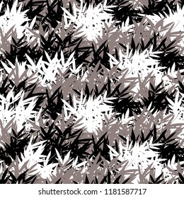Seamless bamboo leaves pattern background tile