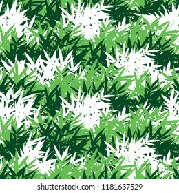 Seamless bamboo leaves pattern background tile