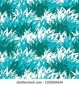 Seamless bamboo leaves pattern background tile