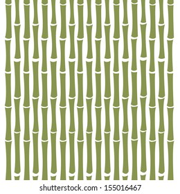 Seamless Bamboo pattern. Isolated on white background
