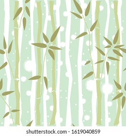 Seamless Bamboo Pattern. Vector Illustration