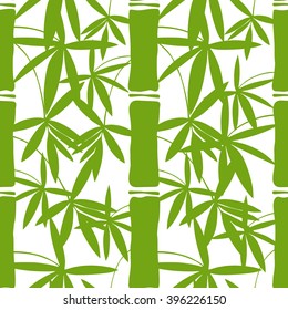Seamless bamboo pattern. Vector illustration.