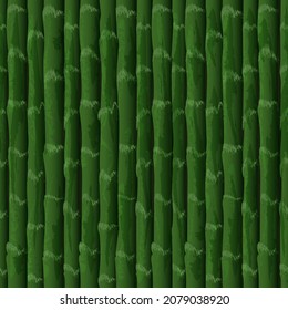 Patrón de pared de bambú sin inconvenientes. Fondo verde de bambú