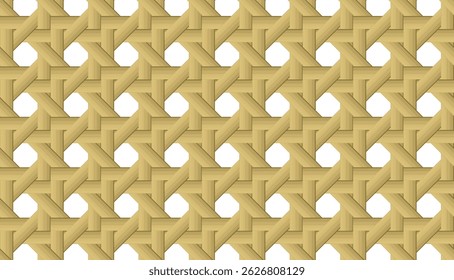 Seamless bamboo-style woven pattern with a natural, traditional look, perfect for backgrounds, crafts, and eco-friendly design projects.