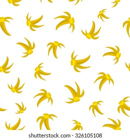 Seamless banana background vector illustration