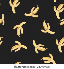 Seamless banana fruit pattern