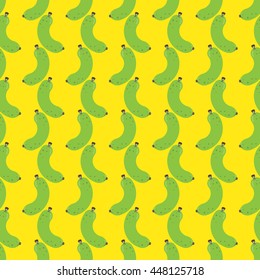 Seamless Banana Fruit Pattern