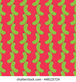 Seamless Banana Fruit Pattern