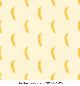 Seamless Banana Fruit Pattern Background