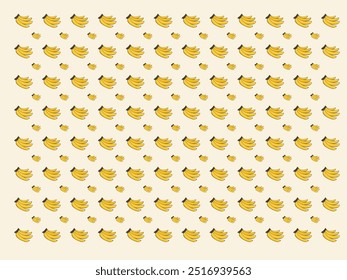 Seamless Banana Fruit Pattern, Fresh Summer Design