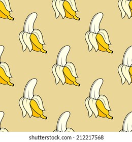 Seamless banana pattern