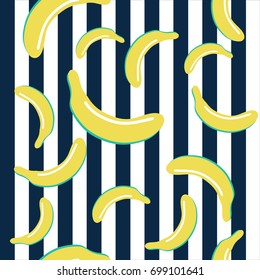 Seamless banana pattern