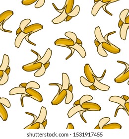 seamless banana pattern . repeated delicious banana . banana vector background eps 10