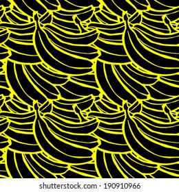 Seamless Banana Pattern (vector)