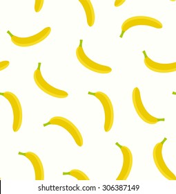 La textura perfecta del plátano. Patrón de productos ecológicos de Ecuador. Fondo vectorial dietético.