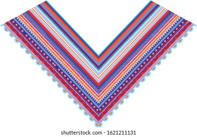 seamless bandanna patchwork pattern on navy and fashion Moroccan  - t shirt Design