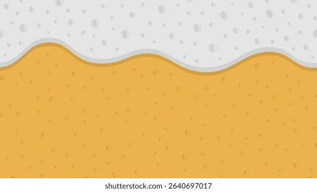 seamless banner with beer, foam and bubbles. oktoberfest seamless banner