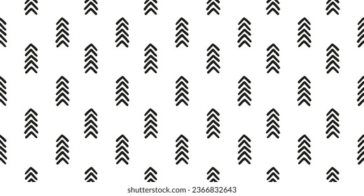 Seamless banner with black arrows