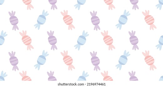 Seamless Banner Colorful Candies Stock Vector (Royalty Free) 2196974461 ...