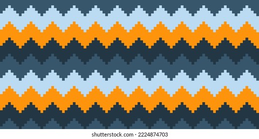 Seamless banner with colorful chevron