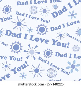 Seamless banner  for Happy Fathers Day celebration